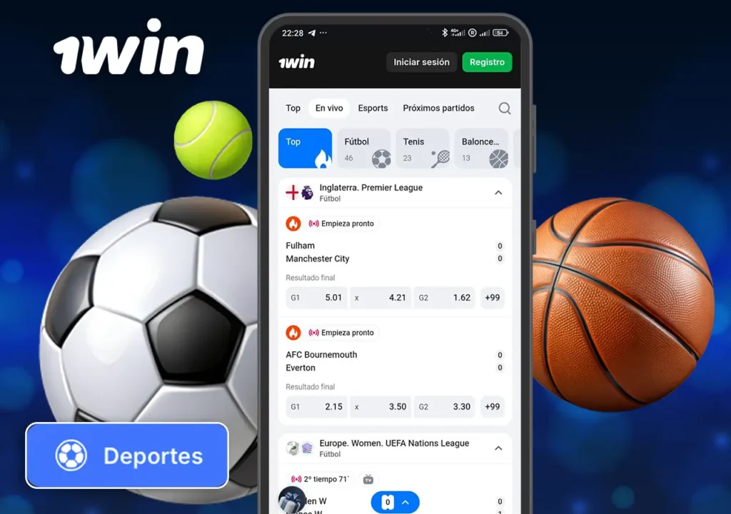Opciones de apuestas en la aplicación 1Win Argentina